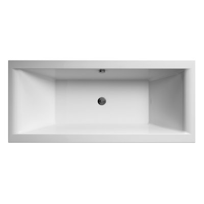 Balterley Double Ended Straight Shower Bath - 1800Mm X 800Mm (Tap, Waste And Panel Not Included) White