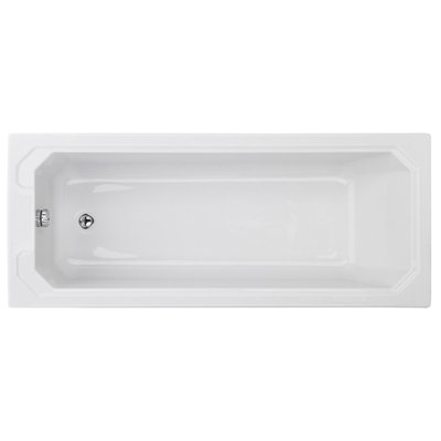 Balterley Traditional Straight Single Ended Shower Bath Tub - 1700Mm X 750Mm