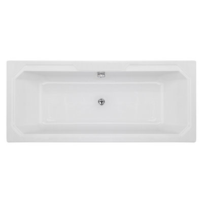 Balterley Harrington Traditional Straight Double Ended Shower Bath Tub1800mm X 800mmWhite from B&Q
