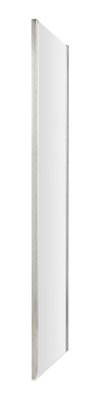 Balterley Kinvaston 900mm Shower Side Panel With 8mm Toughened Safety Glass And Easyfit AssemblyChrome from B&Q