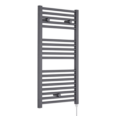 Balterley Electric Vertical Round Towel Rail With 18 Rails920mm X 480mm500 WattAnthracite from B&Q