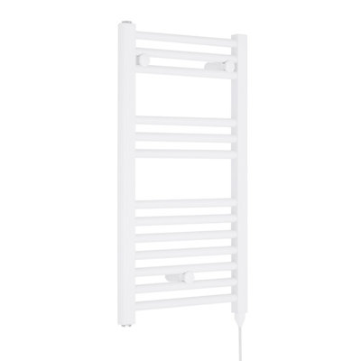 Balterley Electric Vertical Round Towel Rail With 13 Rails720mm X 400mm300 WattGloss White from B&Q