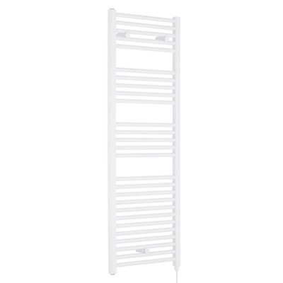 Balterley Electric Vertical Round Towel Rail With 27 Rails1375mm X 480mm750 WattGloss White from B&Q