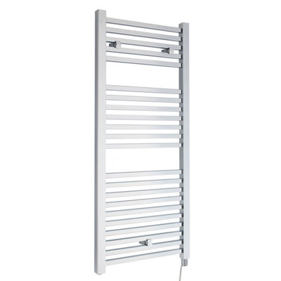 B&Q -  Electric Vertical Square Towel Rail With 22 Rails1110mm X 500mm300 WattChrome