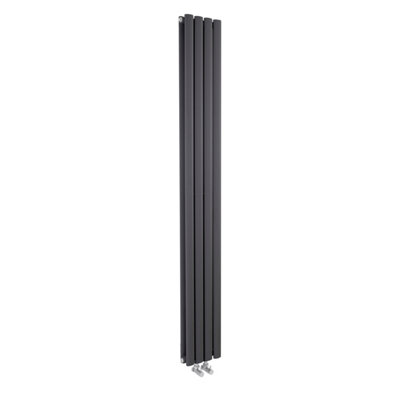 Balterley Anthracite Compact Vertical Double Panel Radiator - 1800Mm X 236Mm - 2461 Btu
