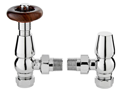 Balterley Heating Accessories Camden Angled Thermostatic ValveChrome from B&Q
