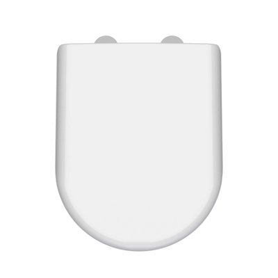 Balterley Luxury Soft Close D Shape Top Fix - White