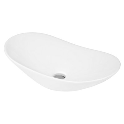 Balterley Modern Bathroom Oval Vessel Basin For Countertop UseWhite Vitreous ChinaContemporary Design615 mm from B&Q