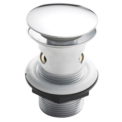 Balterley Easyclean Push Button Basin WasteSlottedRound Design For Basins With OverflowChrome from B&Q