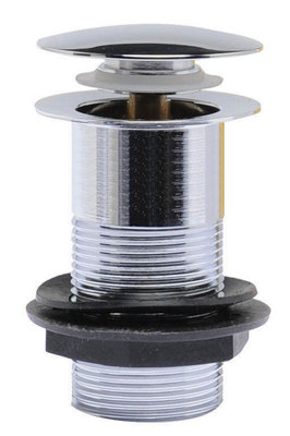 Balterley Easyclean Push Button Plug Basin WasteUnslottedChrome from B&Q