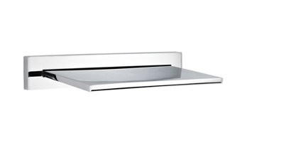Balterley Unisex Silver Bathroom Wall Mount Waterfall Bath Filler Spout Chrome In - Image 3