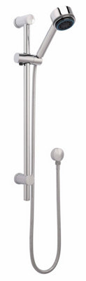Balterley Round Slide Rail Shower Kit With Multi Function Head & Adjustable BracketsChrome from B&Q