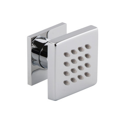 Balterley Unisex Silver Shower Accessories Modern Square Body Jet Chrome In - Image 2