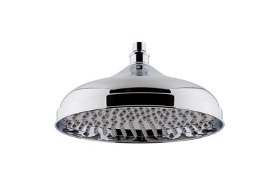 Balterley Traditional Fixed Shower Head 300mmHigh Flow Round DesignSuits Wall Or Ceiling ArmsChrome Finish from B&Q