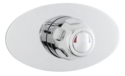 Contemporary Round Concealed Sequential Thermostatic Shower ValveChromeBalterley from B&Q
