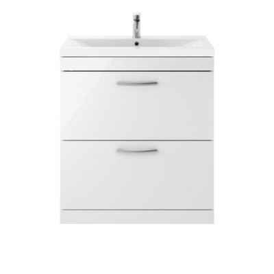Nuie 800 Fs 2-Drawer Vanity & Basin 3 from B&Q