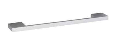 Hudson Reed Lux Chrome D Shape HandleContemporary Cabinet Drawer Furniture Handle With Fixings In Chrome Finish223mm from B&Q