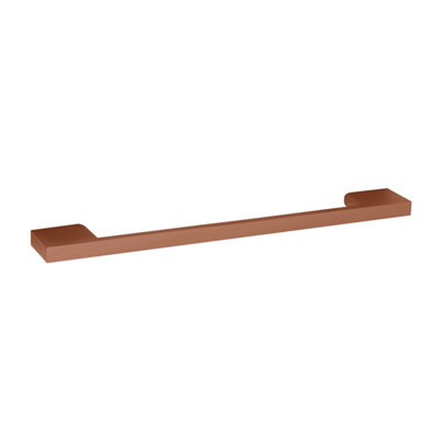 Hudson Reed Lux D Shape HandleModern Brass Cabinet Drawer Furniture Handle With FixingsLuxury Finish In Copper Finish223mm from B&Q