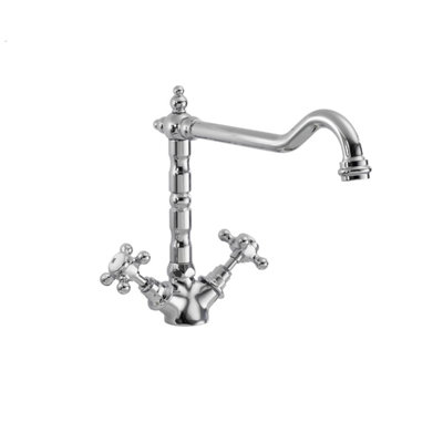 Balterley Norbury Traditional French Classic Mono Sink Mixer TapChrome from B&Q