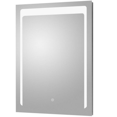 Hudson Reed 700 X 500mm Frameless Led Wall MirrorTouch SensorDemister And Ip44 from B&Q