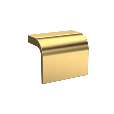 Hudson Reed Square Drop HandleAluminium Built Contemporary Cabinet Furniture Handle In Brushed Brass Finish40mm from B&Q