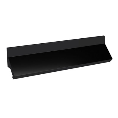 Hudson Reed Finger Pull Profile HandleAluminium Built Contemporary Bathroom Furniture Accessories In Matt Black Finish224mm from B&Q