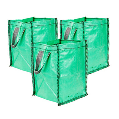 B&Q -  Green Grow Pod / Garden Tidy Bag45L (Pack Of 3)