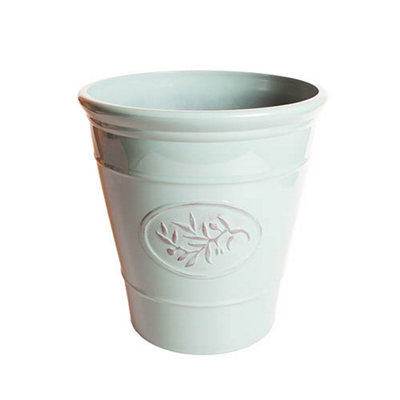 Yougarden Olive Ceramic Effect Planter 40Cm 16 Inches In Green from B&Q