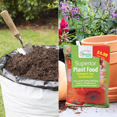 Yougarden 100L Premium Professional Compost & 100Gms Fertiliser from B&Q
