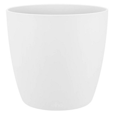You Garden Yougarden Elho White Plastic Houseplant Pot Cover 16Cm Indoor Plant Pots For Houseplants Home And Office Plastic Plant Pots from B&Q