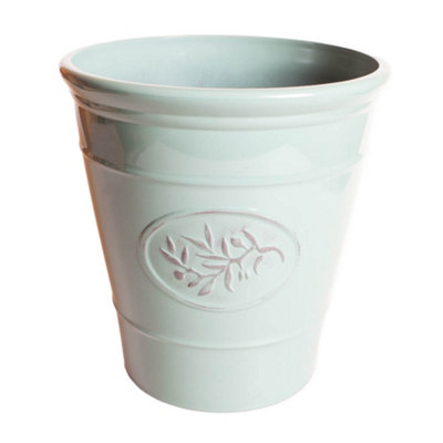 You Garden Yougarden2 X Green 'olive' Planters 40Cm Perfect For Standard Trees And Patio TreesShrubs And BushesMediterranean Style Pl from B&Q