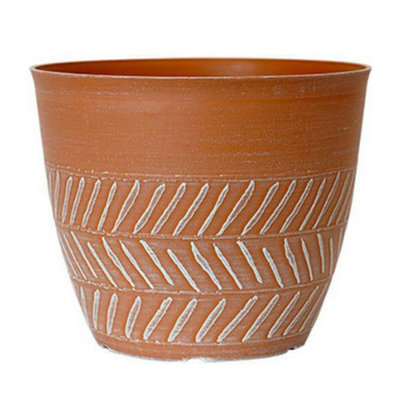 You Garden Keke Powdered Clay Planter 8'' Container For Flowers from B&Q