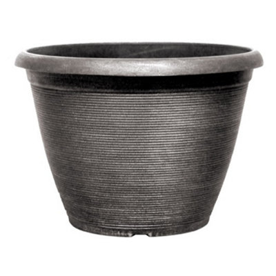 You Garden Helix Silver Planter 16'' Container For Growing Plants from B&Q