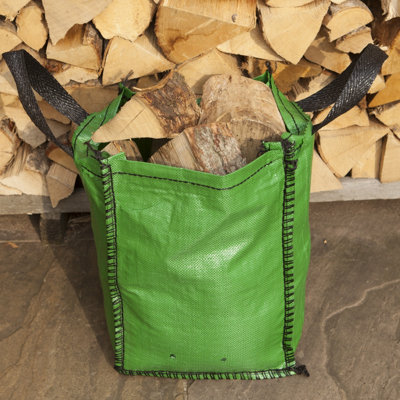 B&Q -  Garden Tidy Grow BagsSet Of 5 Green 45L PodsDurableWeather ResistantReusable StoragePatio Growing
