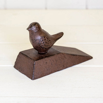 You Garden Yougarden Cast Iron Door Wedge With Bird DecorationHeavy Antique Rust FinishDurable Home Décor from B&Q