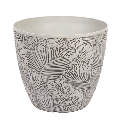 Yougarden Grey Monstera Planter1 X 35Cm Recycled Plastic PotIndoor Outdoor UseReady To Plant Container from B&Q