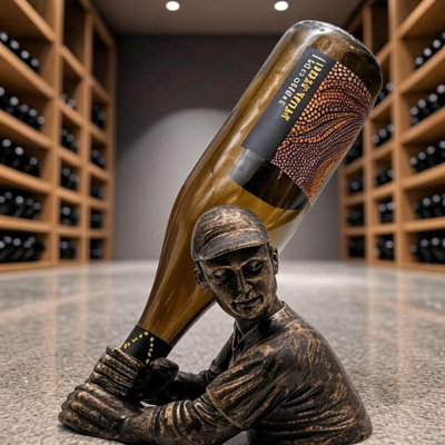 Maison Des Cadeaux Baseball Vino Wine Bottle Holder from B&Q