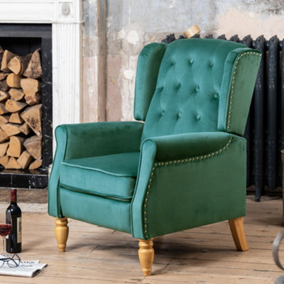 Annapoli Recliner ArmchairGreen from B&Q
