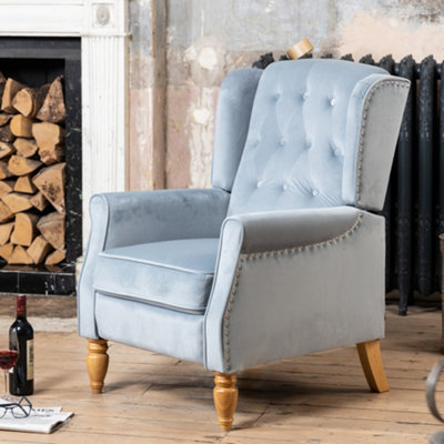 Annapoli Recliner ArmchairLight Blue from B&Q