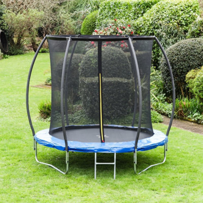 B&Q -  Leapfrog 6Ft Lantern Shaped Trampoline PackageBlue