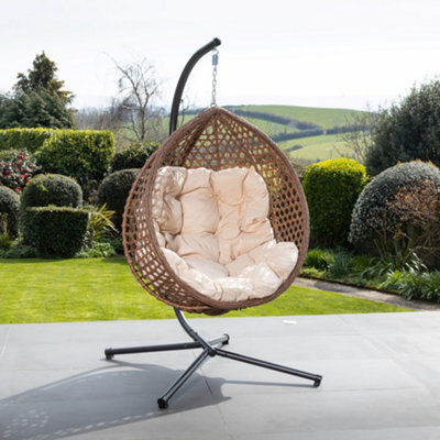  - Bradshaw Swing Egg Pod ChairCream