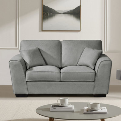 Arlington 2 Seat Fabric SofaGrey from B&Q