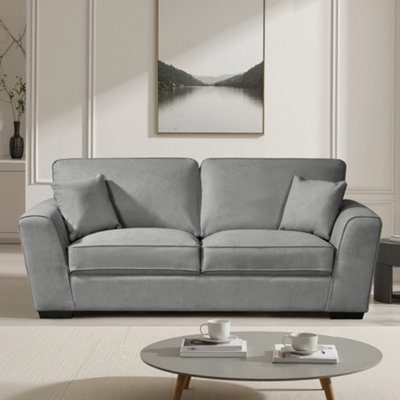 Arlington 3 Seat Fabric SofaGrey from B&Q