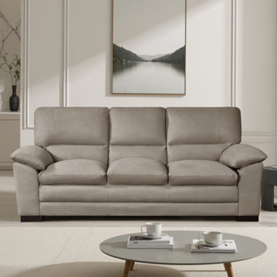 Ramona 3 Seat Fabric SofaBrown from B&Q