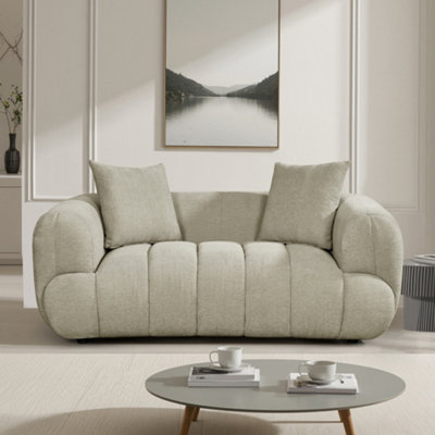  - Claremont 2 Seat Fabric SofaBeige