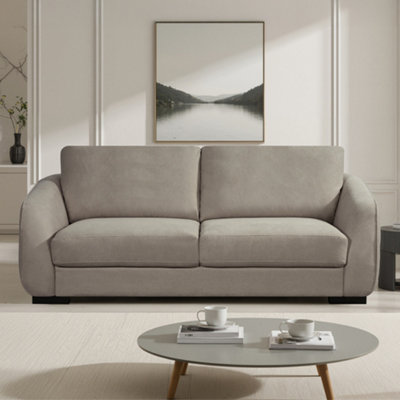 Fairview 3 Seat Fabric SofaBrown from B&Q