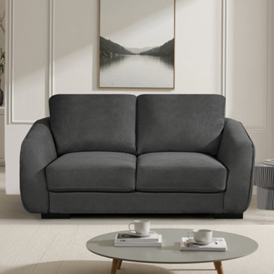 Fairview 2 Seat Fabric SofaCharcoal Grey from B&Q
