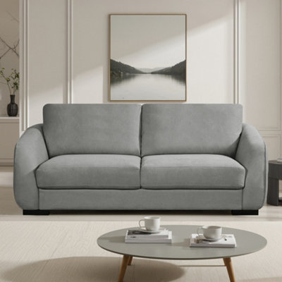 Fairview 3 Seat Fabric SofaGrey from B&Q