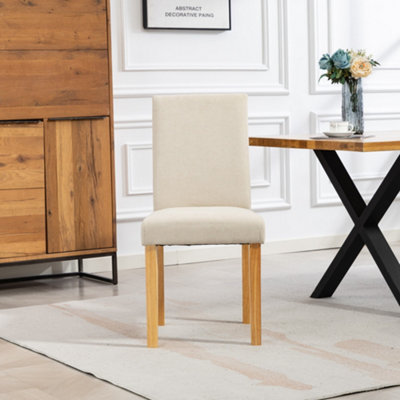 B&Q - Unknown Almont Beige Dining Chairs- Set Of 2