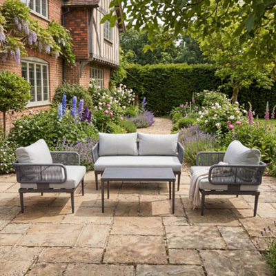 Artemis Home Soveria Outdoor Conversation Set2 Seat Sofa2 X Chairs + Table from B&Q